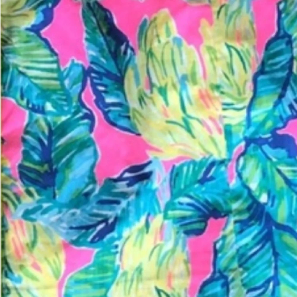 Lilly Pulitzer Pink Sunset Local Flavor Brynne Strapless Mini A-Line Dress - Picture 2 of 9